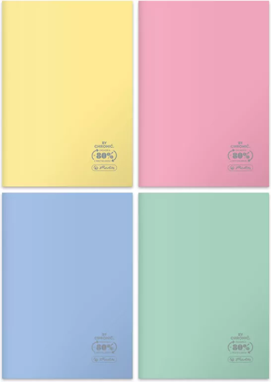 Zeszyt Pastel Colors. A4/60K kratka. Eco PP. 5 sztuk - tantis.pl