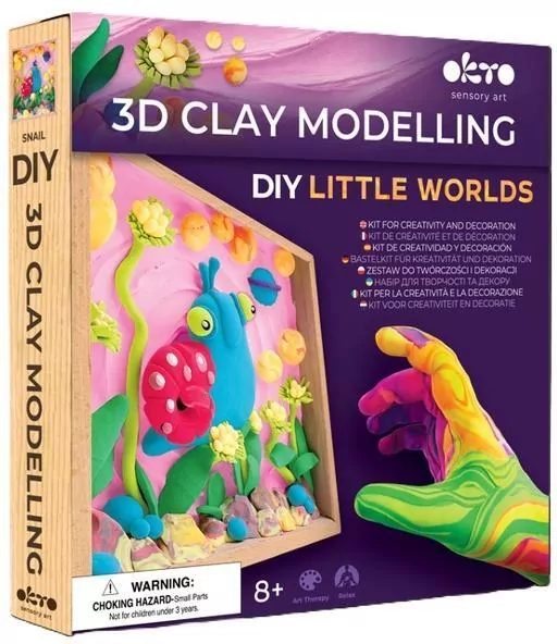 Zestaw DIY z masy plastycznej Ślimak - tantis.pl