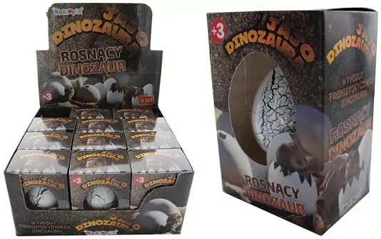 Dinozaur rosnący w jajku standard * 12 - tantis.pl