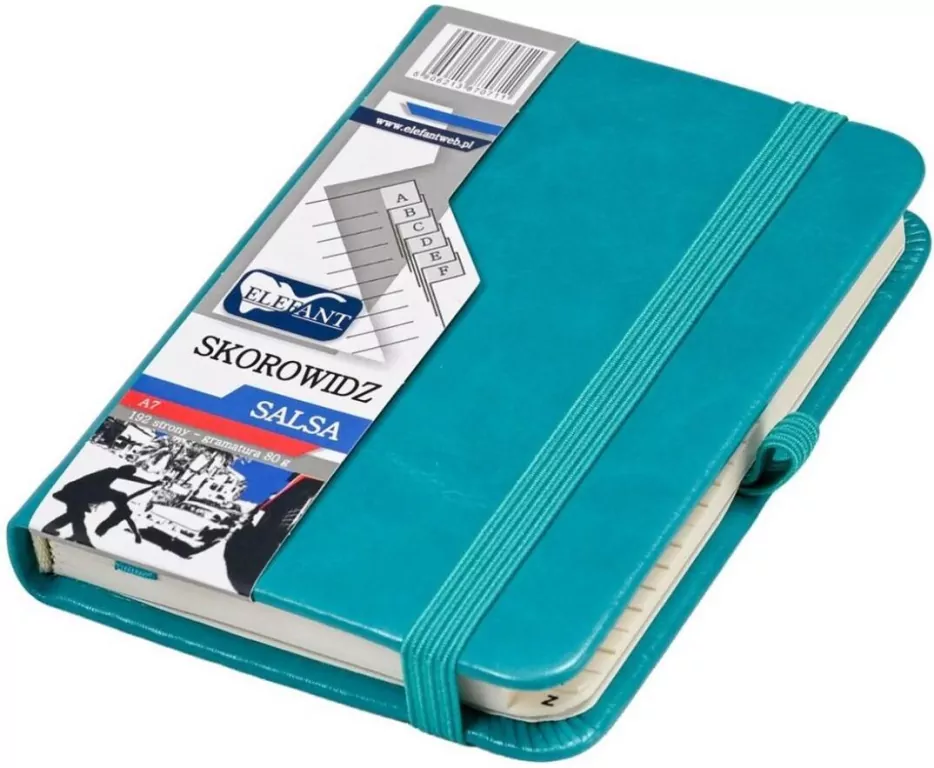 Skorowidz A7 Salsa turkusowy - tantis.pl