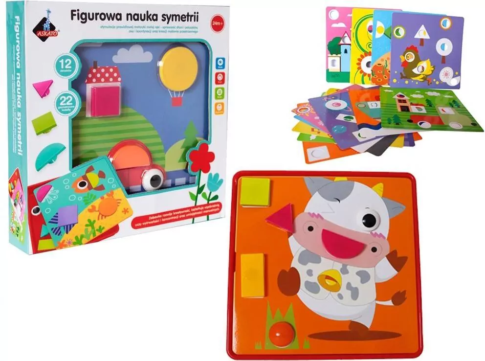 Figurowa Nauka Symetrii. Mozaika geometryczna. Genialny dzieciak - tantis.pl