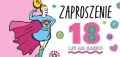 Zaproszenie Urodziny 18. Dziewczyna - tantis.pl