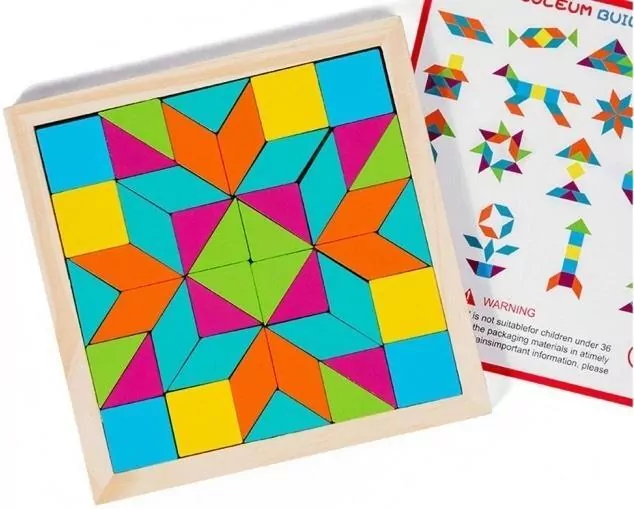 Układanka drewniana geometryczna - tantis.pl