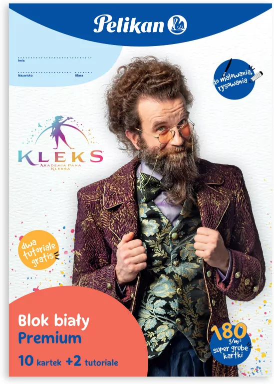 Blok kreatywny A4/10K + 2 tutoriale biały - tantis.pl