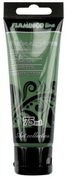 Farba akrylowa 75ml. Ciemnozielona 049 - tantis.pl
