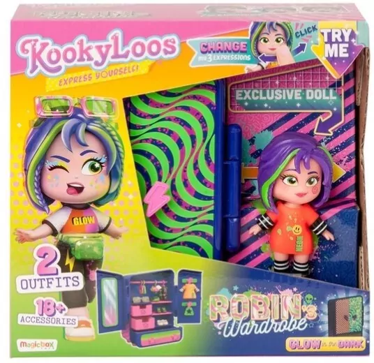 Lalka KookyLoos. Robin's Wardrobe - tantis.pl