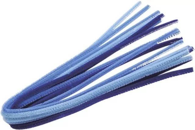 Drucik oplatany 50cm mix niebieski 10szt - tantis.pl