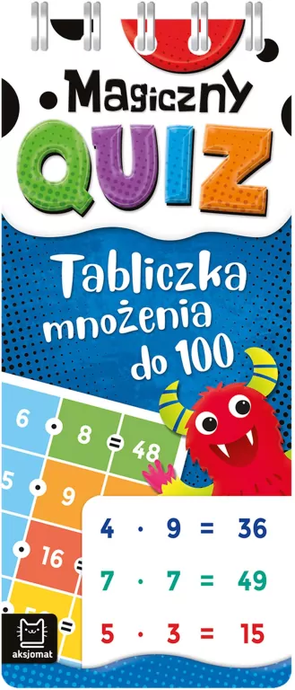 Magiczny quiz. Tabliczka mnożenia do 100. Spirala - tantis.pl