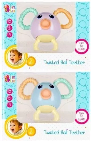 Bam bam Zakręcony Gryzak dla dzieci Kula - tantis.pl