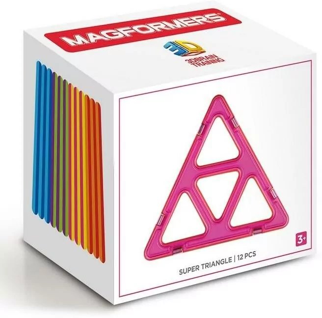 Klocki magnetyczne 3D. 12 elementów - tantis.pl