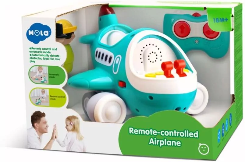 Samolot R/C z dźwiękiem światłem napęd + 2 figurki - tantis.pl