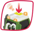 ABC Owocowy traktor z przyczepą 30cm - tantis.pl