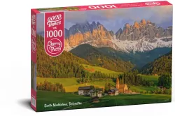 Puzzle 1000 Cherry Pazzi Santa Maddalena, Dolomites