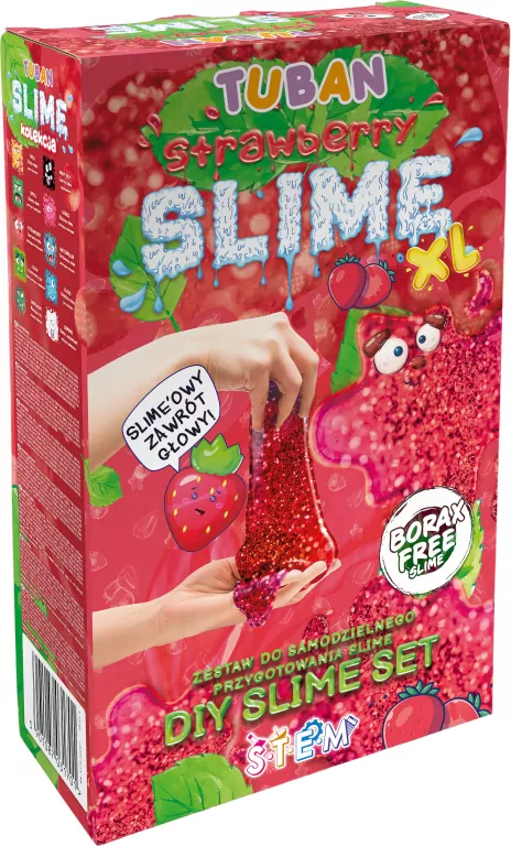 TUBAN. Zestaw Super Slime XL Truskawka - tantis.pl