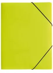 Teczka z gumką PP A3, Jasnozielony