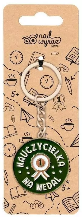 Brelok nauczycielka na medal - tantis.pl