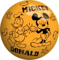 John Piłka jednokolorowa Mickey&Minnie 23cm mix - tantis.pl