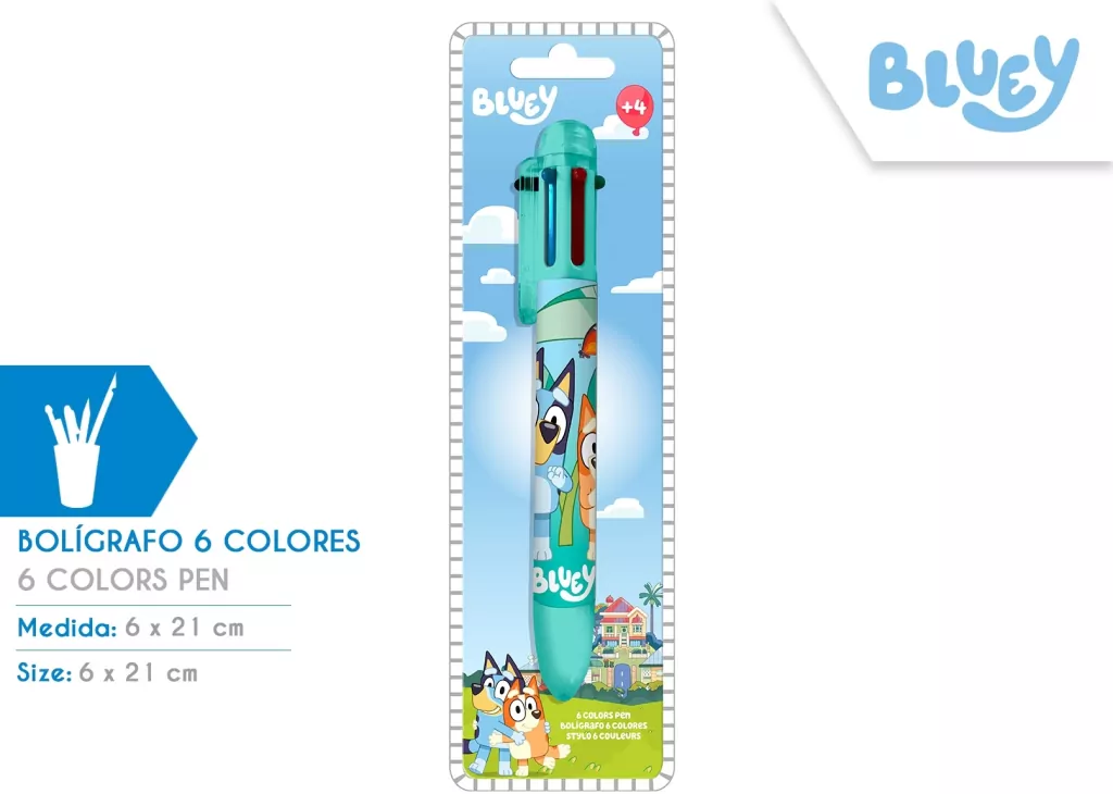 Długopis Bluey 6 kolorów BY00002 - tantis.pl