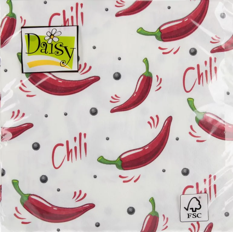 Serwetki DAISY Lunch SD 330x330 Papryczki chili 044101 - tantis.pl