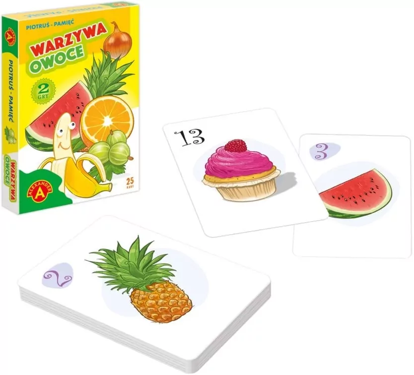 Piotruś Pamięć. Warzywa i owoce - tantis.pl
