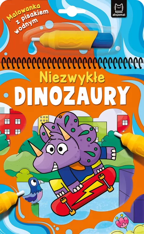 Malowanka z pisakiem wodnym. Niezwykłe dinozaury - tantis.pl
