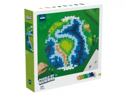Puzzle po numerach- Ziemia. Klocki Plus-Plus
