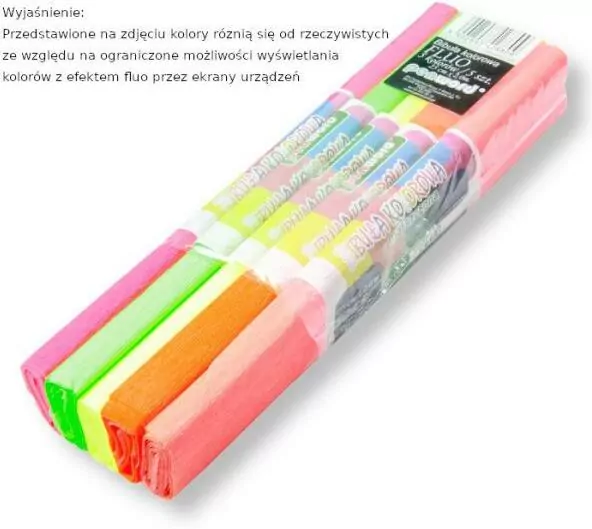 Bibuła marszczona. Fluo - tantis.pl