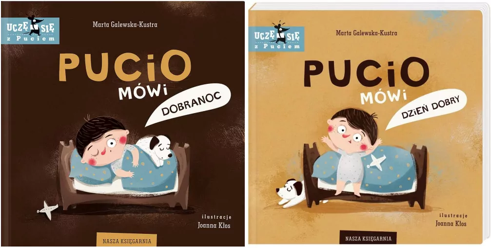 Pakiet: Pucio mówi dobranoc / Pucio mówi dzień dobry. Uczę się z Puciem - tantis.pl