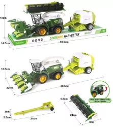 Zestaw kombajnów z belarką do słomy