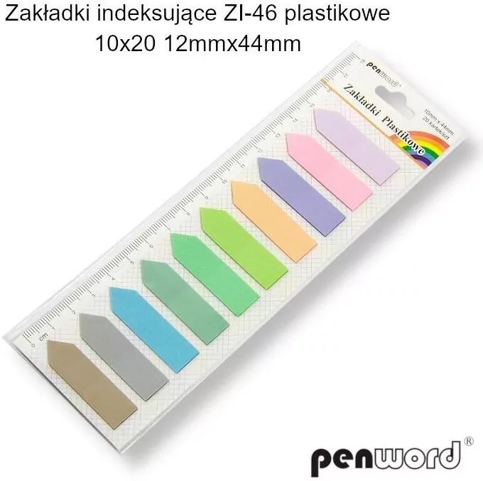 Zakładki indeksujące 12x44mm plastikowe - tantis.pl