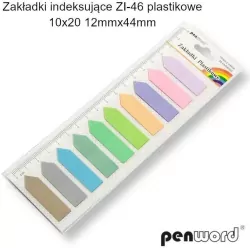 Zakładki indeksujące 12x44mm plastikowe