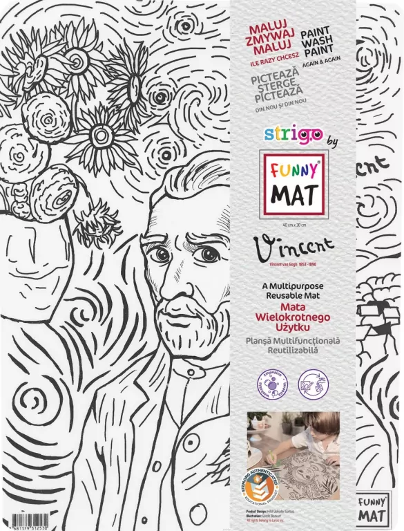 Mata transparentna Vincent Van Gogh Funny Mat - tantis.pl