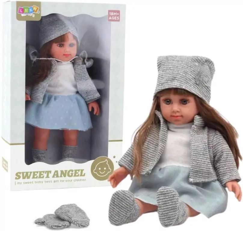 Lalka w niebieskiej sukience 36,5cm - tantis.pl