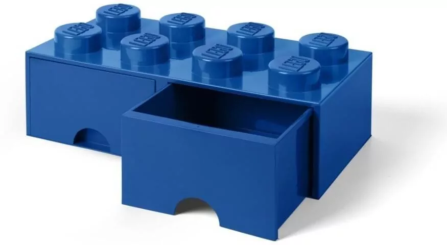 LEGO(R) pojemnik klocek z szufladami ósemka nieb... - tantis.pl