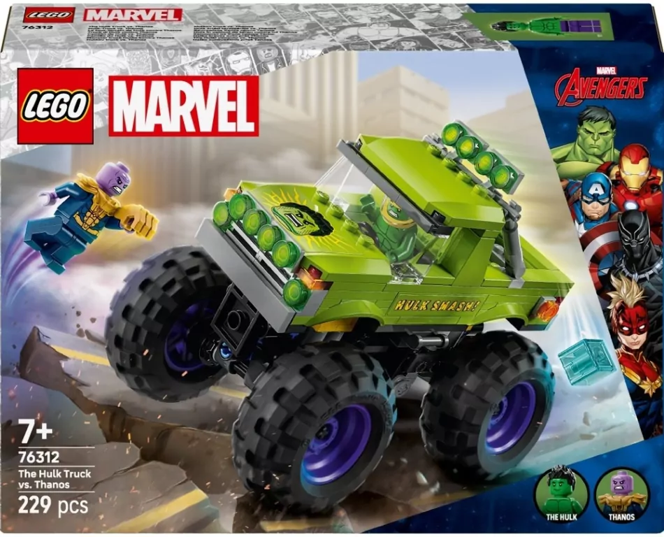 LEGO® Monster truck Hulka kontra Thanos 76312 - tantis.pl