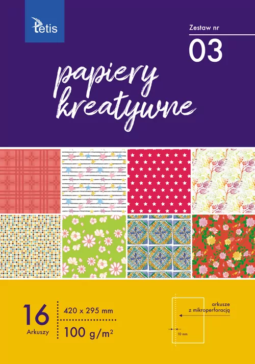 Papier kreatywny. Zestaw nr 03 - tantis.pl