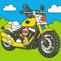 Malowanie po numerach -Motocykl Kids 25x25cm - tantis.pl