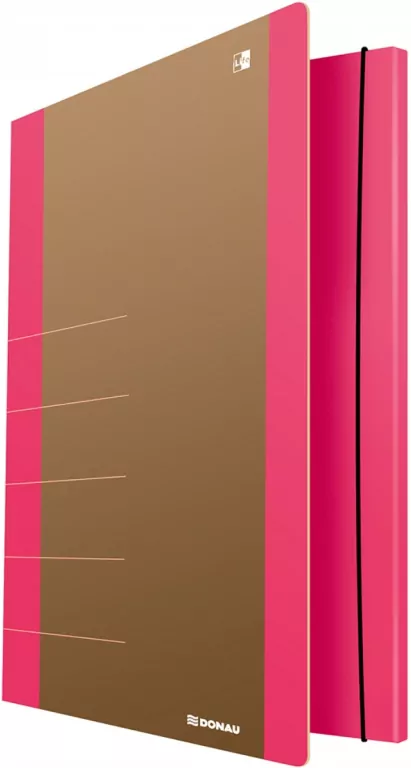 Teczka z gumką A4 różowa - tantis.pl