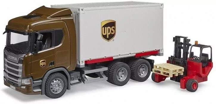 Scania Super 560R. Kontener UPS z wózkiem widłowym - tantis.pl