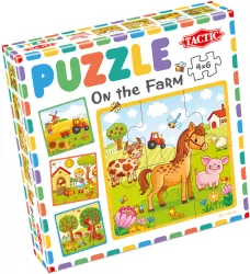 Moje pierwsze puzzle 4x6. Farma