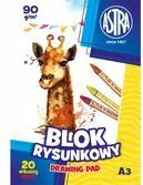Blok rysunkowy A3/20K 90g  ASTRA - tantis.pl