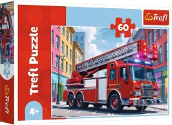 Puzzle 60 Wóz strażacki TREFL
