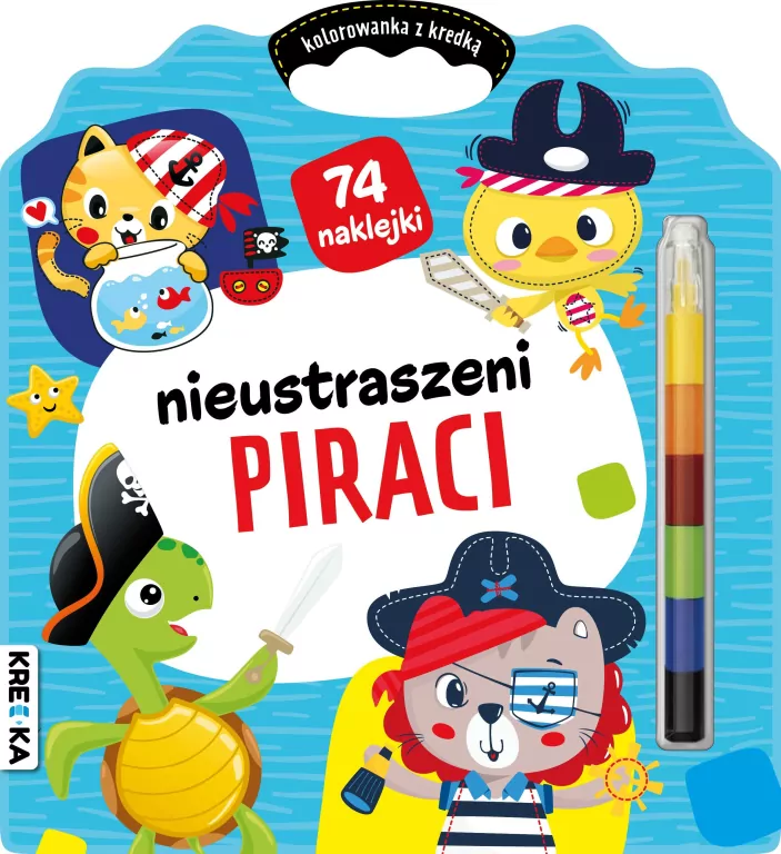Kolorowanka z kredką. Nieustraszeni piraci - tantis.pl