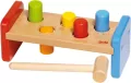 Goki. Drewniana ławeczka do wbijania kołków z młotkiem - tantis.pl