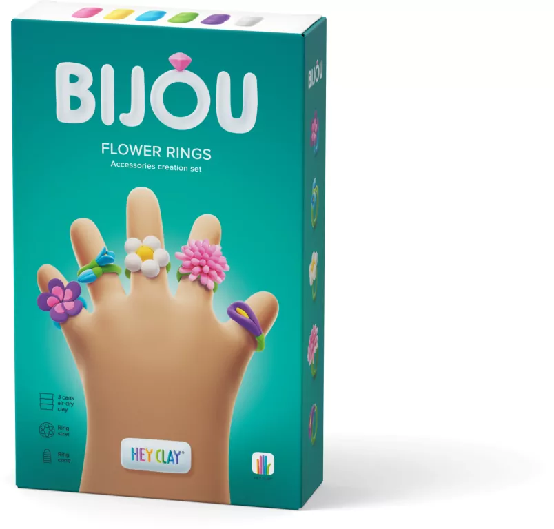 Hey Clay Bijou. Flower rings - tantis.pl