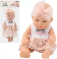 Lalka bobas 30cm w różowej sukience - tantis.pl
