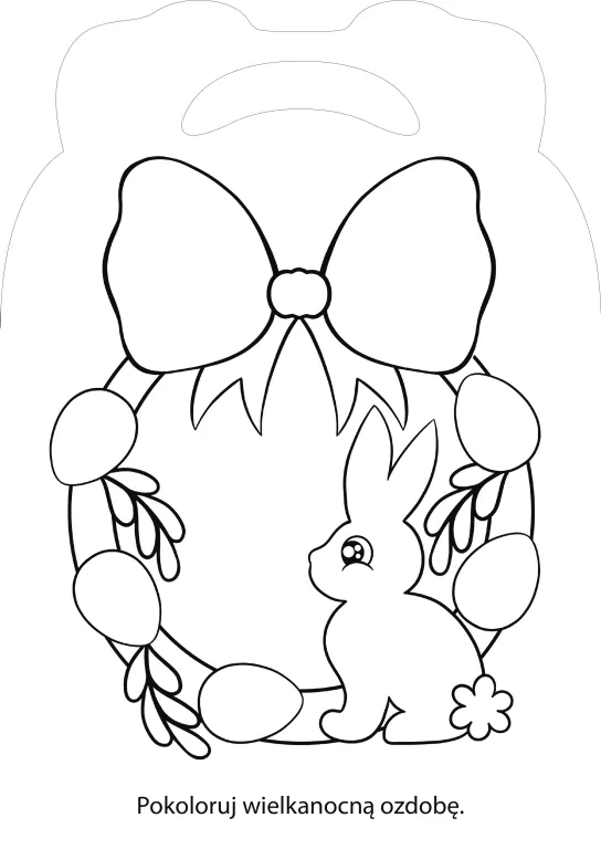 Zajączek. Wielkanocna kolorowanka - tantis.pl