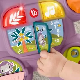 Fisher-Price Fioletowa Małpka Interaktywny Chodzik - tantis.pl