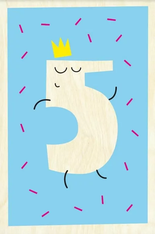 Drewniana kartka urodzinowa - High Five - tantis.pl