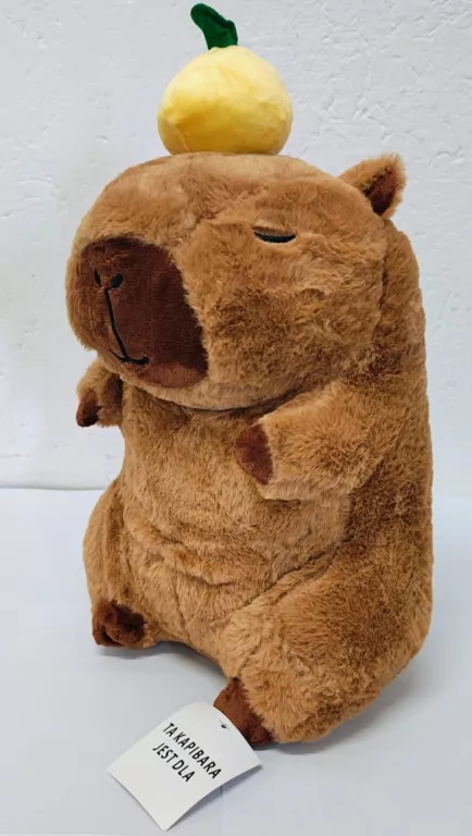 Maskotka pluszowa Kapibara z owocem 30cm - tantis.pl
